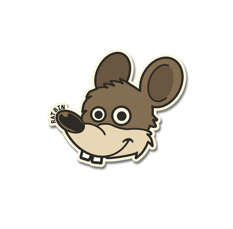 "BIN THE RAT" Sticker