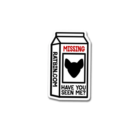 "MISSING" Sticker